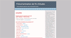 Desktop Screenshot of animation.ensad.fr