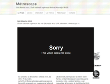 Tablet Screenshot of metroscope.ensad.fr